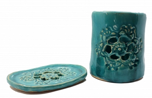 Ceramiczny zestaw łazienkowy - Antoni